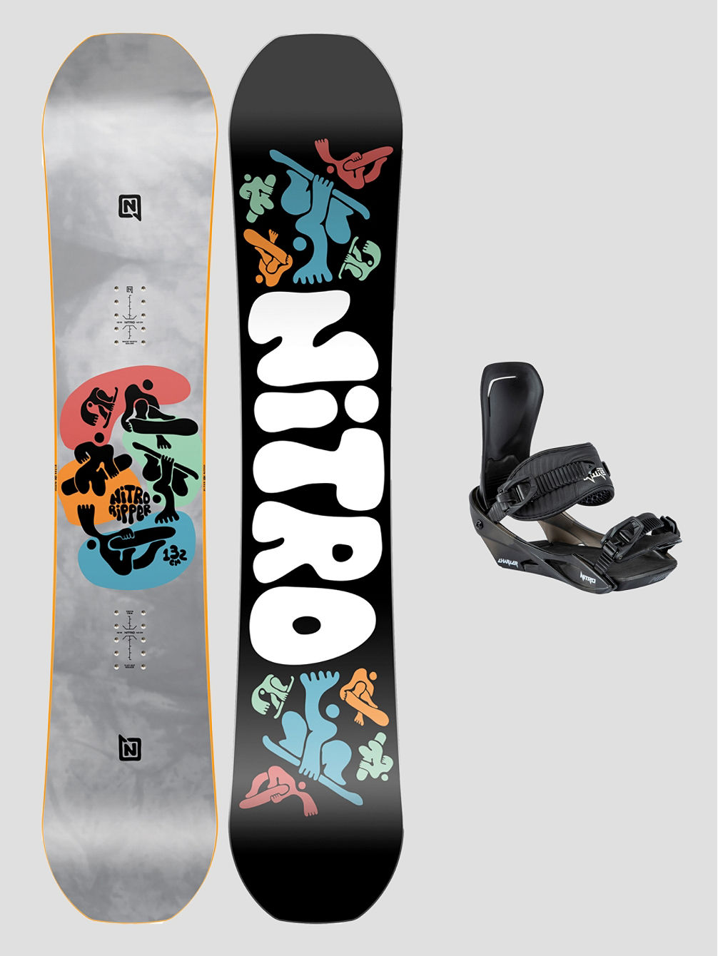 Ripper Youth + Charger 2024 Conjunto de Snowboard