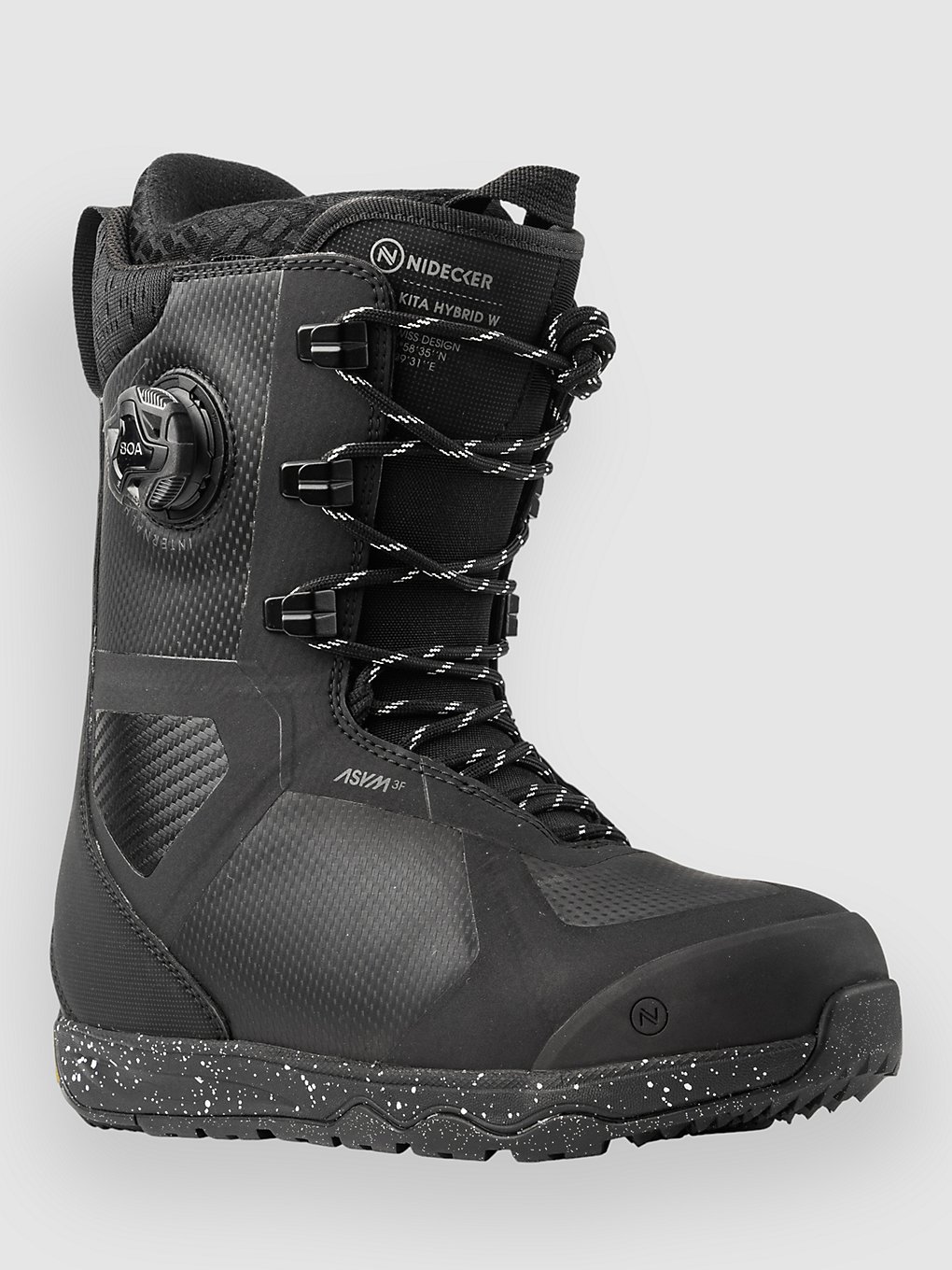 Nidecker Kita Hybrid W 2024 Snowboard schoenen zwart