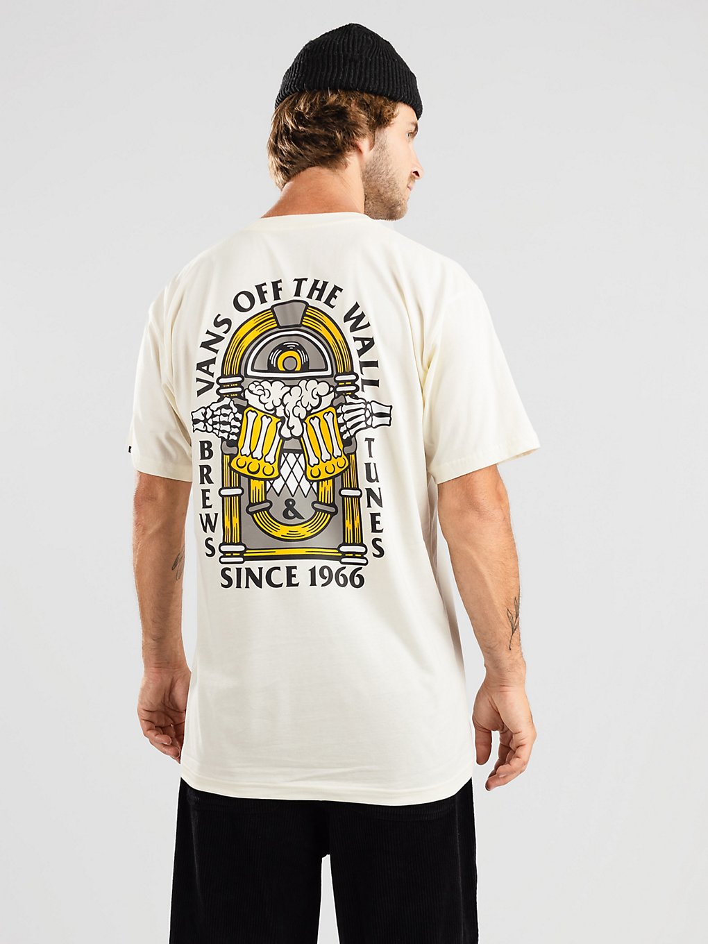 Image of Vans Brew Bros Tunes T-Shirt bianco