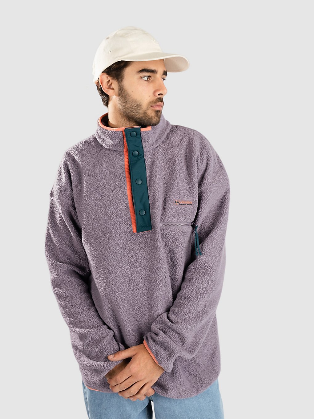 Columbia Helvetia Half Snap Fleece Sweater granite purple