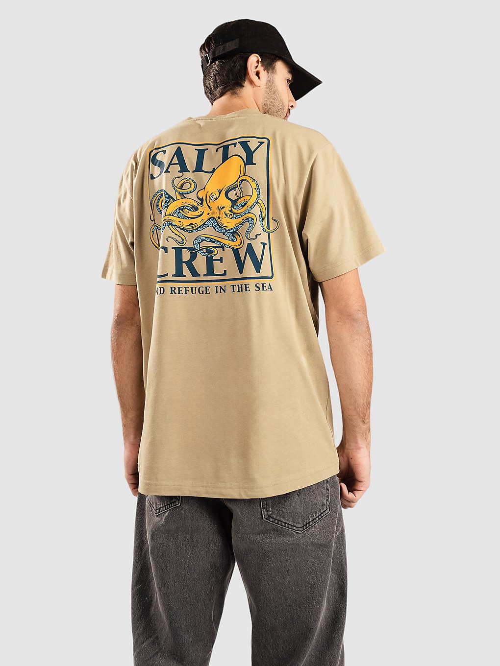 Salty Crew Ink Slinger Standard T-Shirt marron
