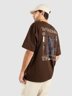 Woodbird Baine Train T-shirt brun