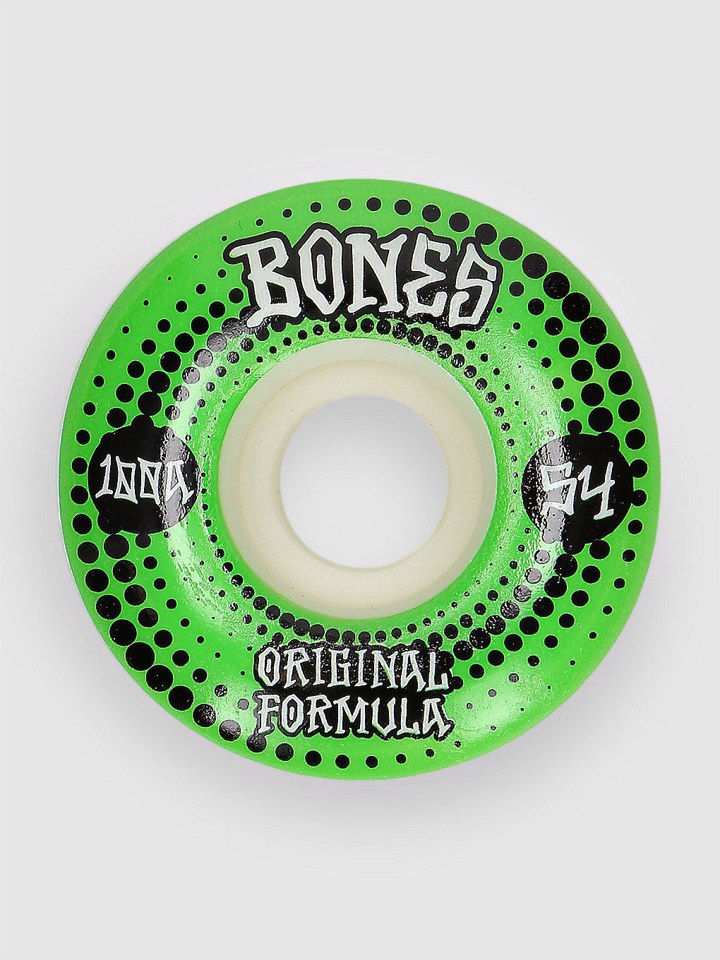Image of Bones Wheels 100's Originals #5 V4 Wide 100A 54mm Ruote bianco
