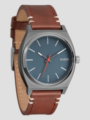 Nixon Time Teller Leather Watch sienna