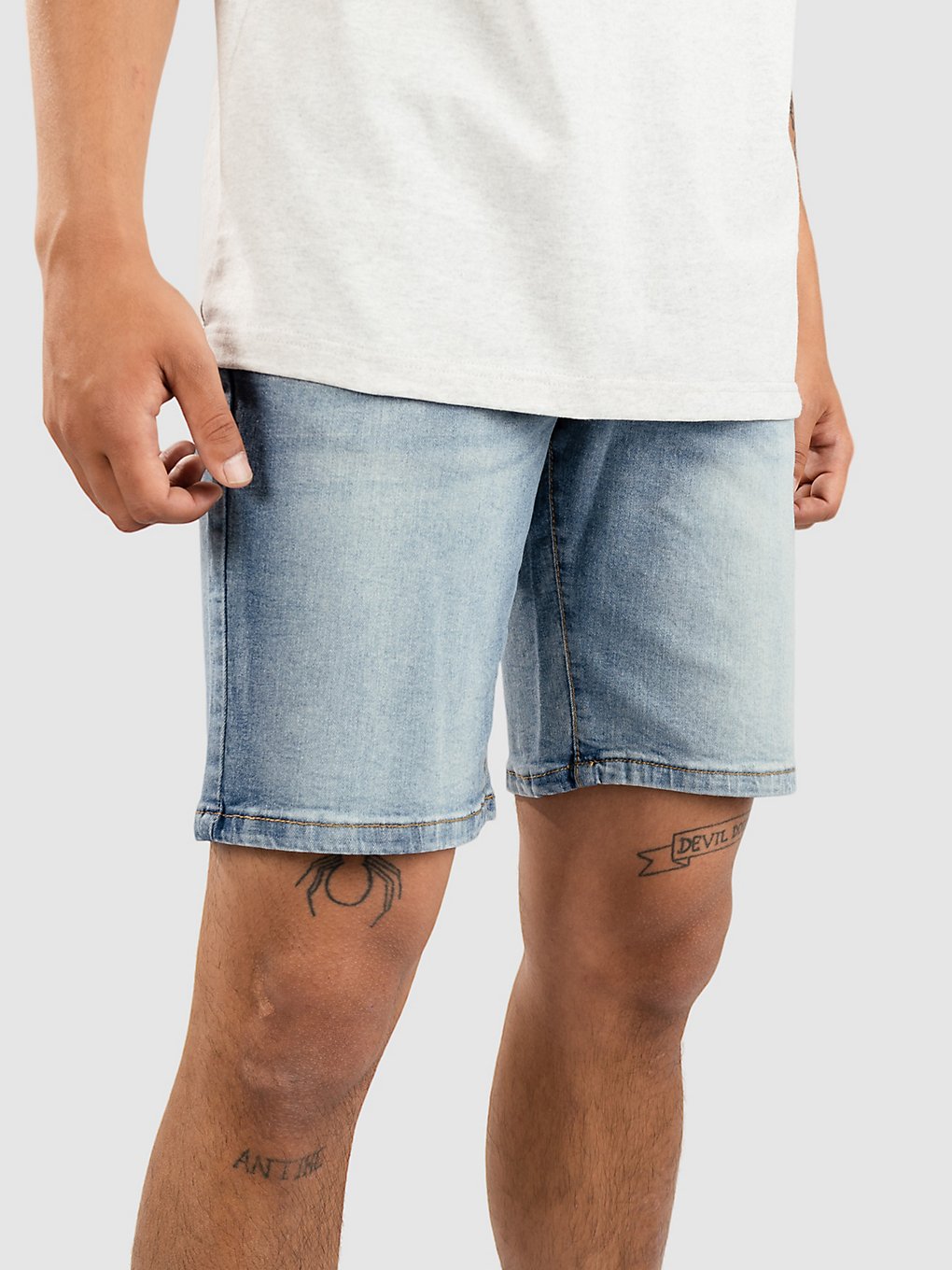 Image of Urban Classics Relaxed Fit Jeans Pantaloncini blu