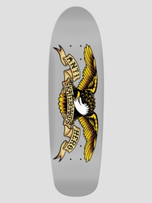 Image of Antihero Shaped Classic Eagle The Genius 9.18" Skateboard Deck grigio