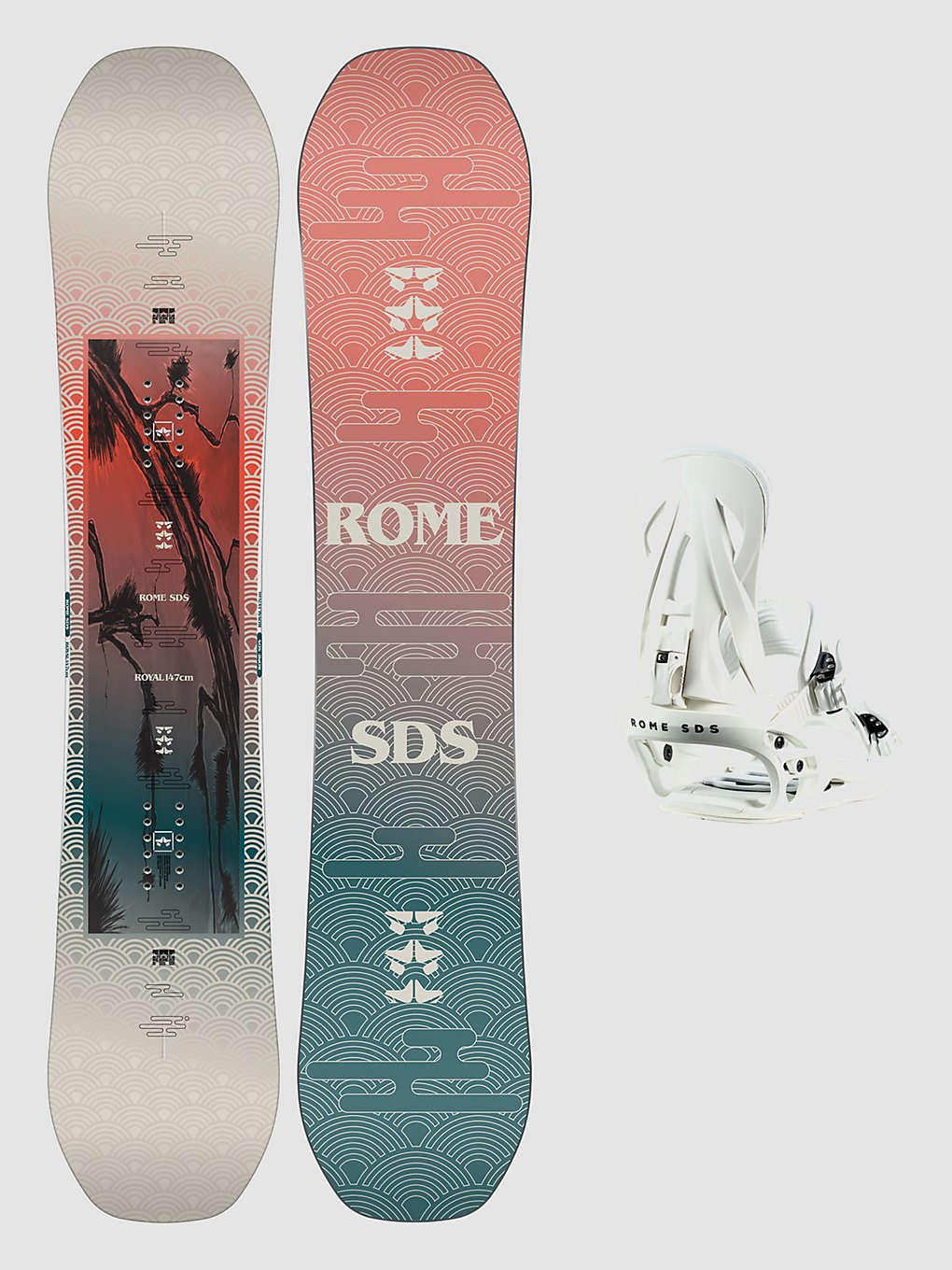 Rome Royal + Shift S 2024 Set de Snowboard à motifs