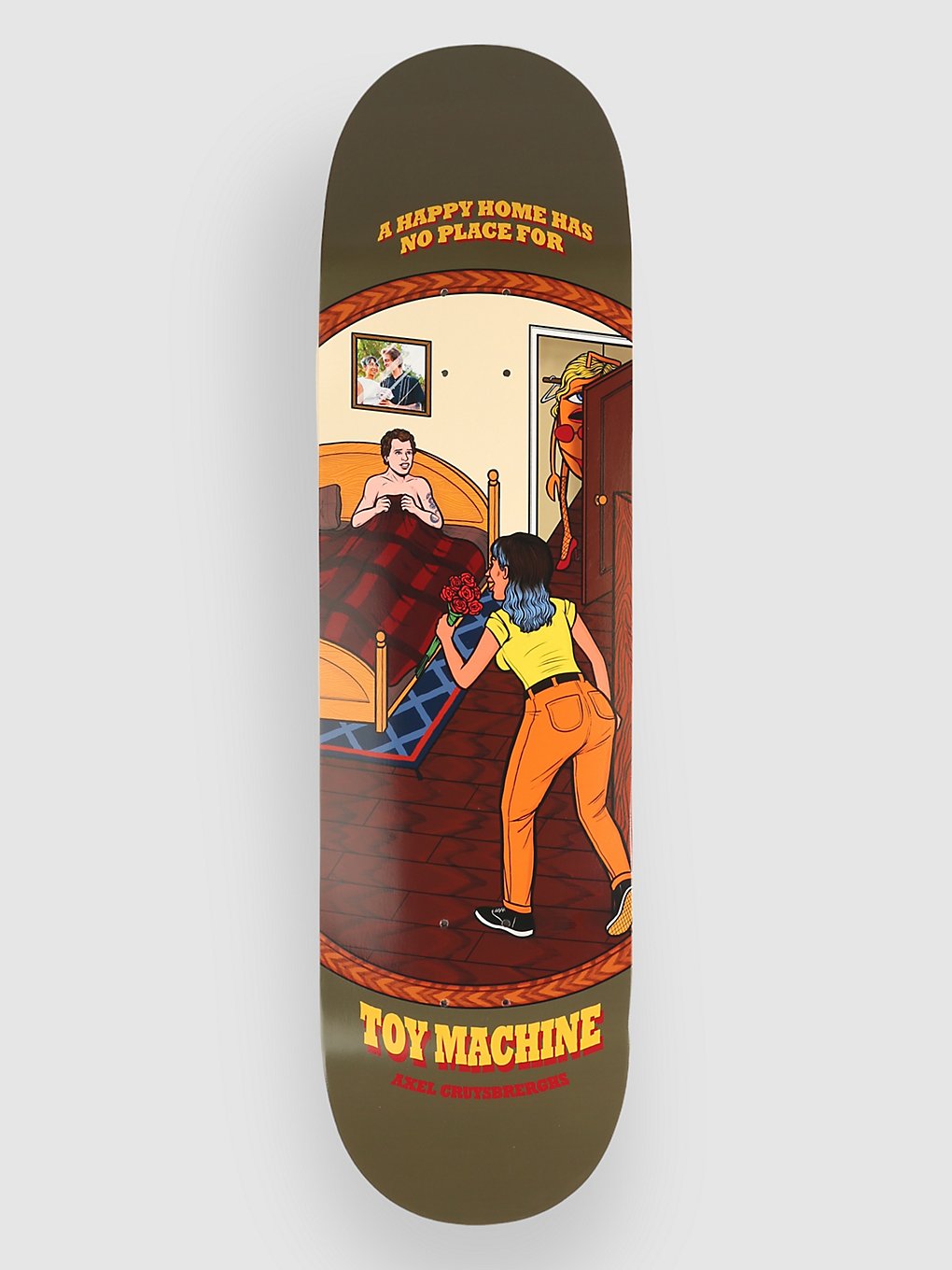 Image of Toy Machine Axel Happy Home 8.38" Skateboard Deck marrone