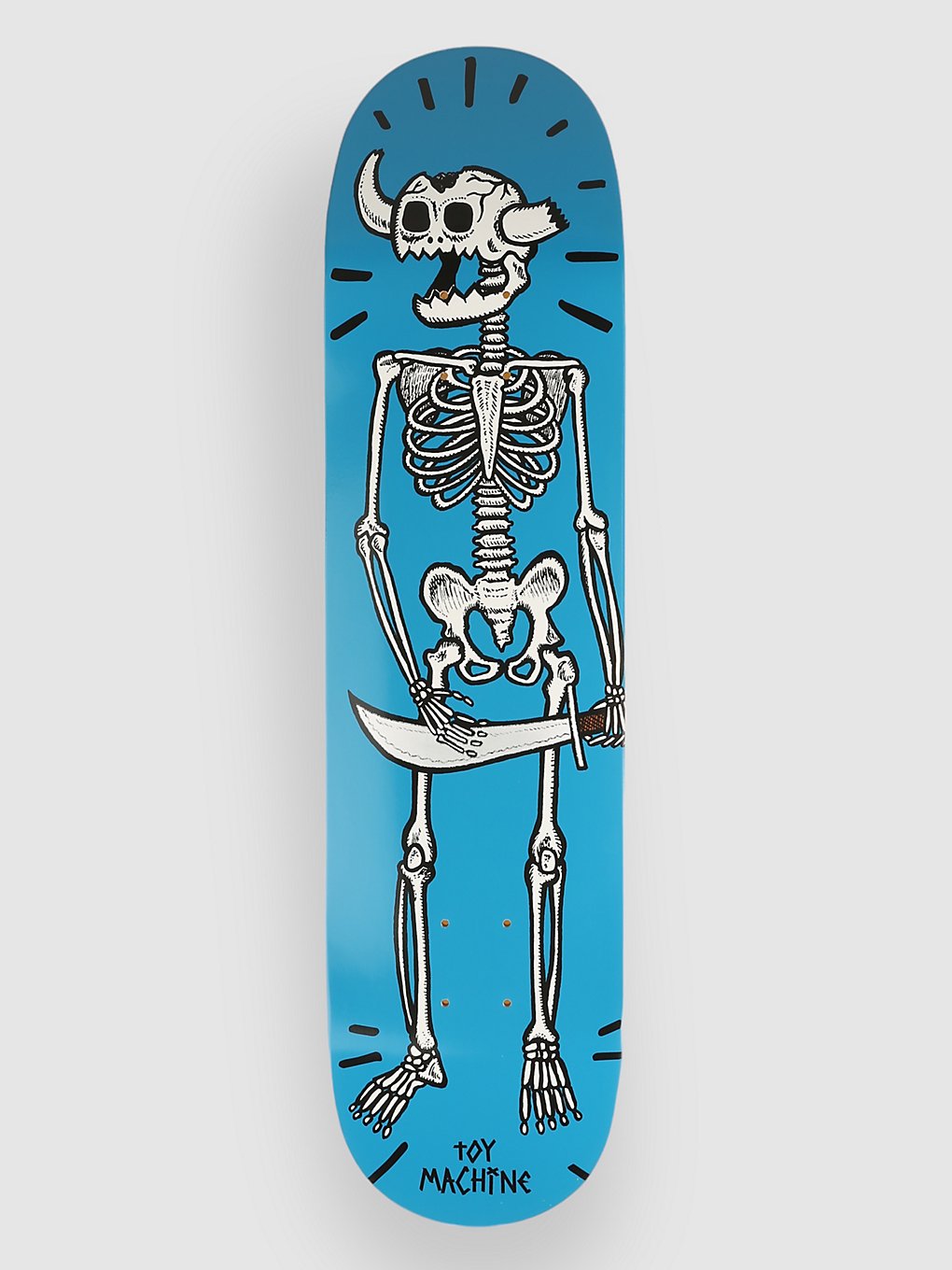 Image of Toy Machine Dead Skeleton 8" Skateboard Deck blu