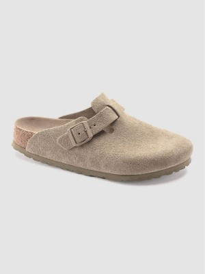 Birkenstock Boston Suede Leather Sandaler brun