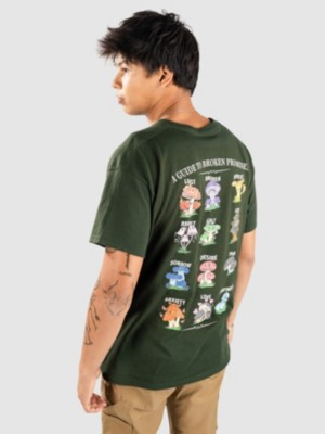 Image of Broken Promises Mushroom Guide T-Shirt verde