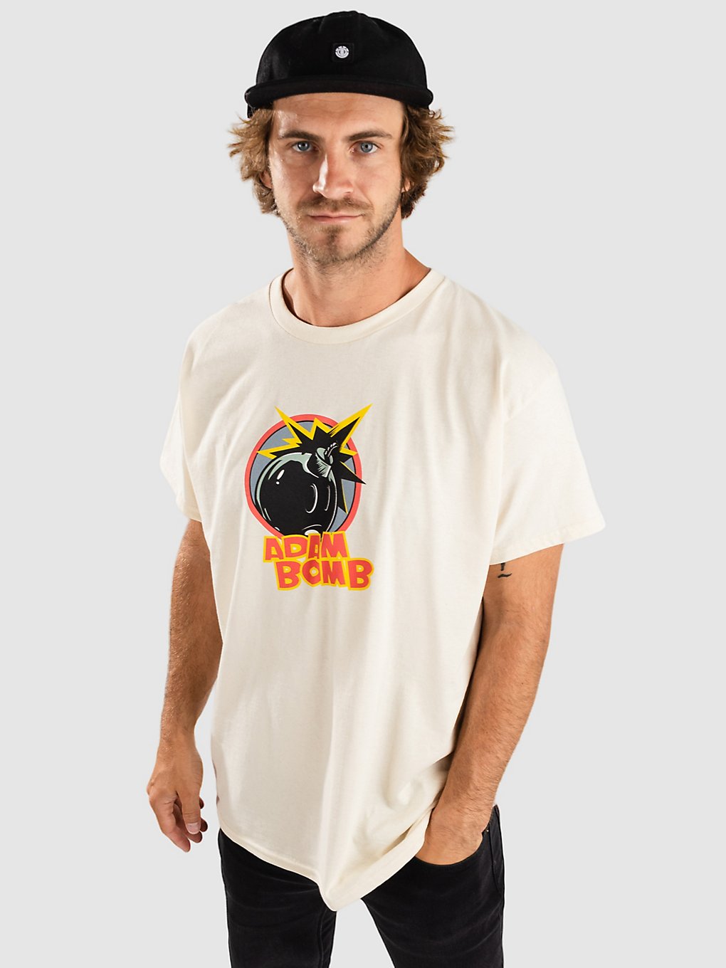 Image of Adam Bomb Super Spy T-Shirt bianco