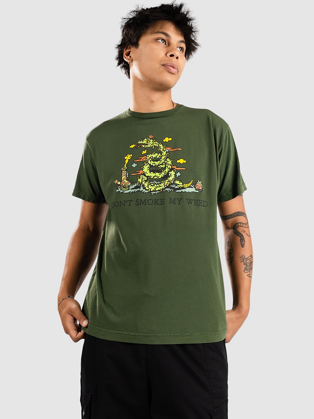 Image of Killer Acid Dont Smoke T-Shirt verde