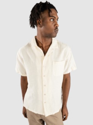 Image of Brixton Bunker Linen Blend Camicia bianco