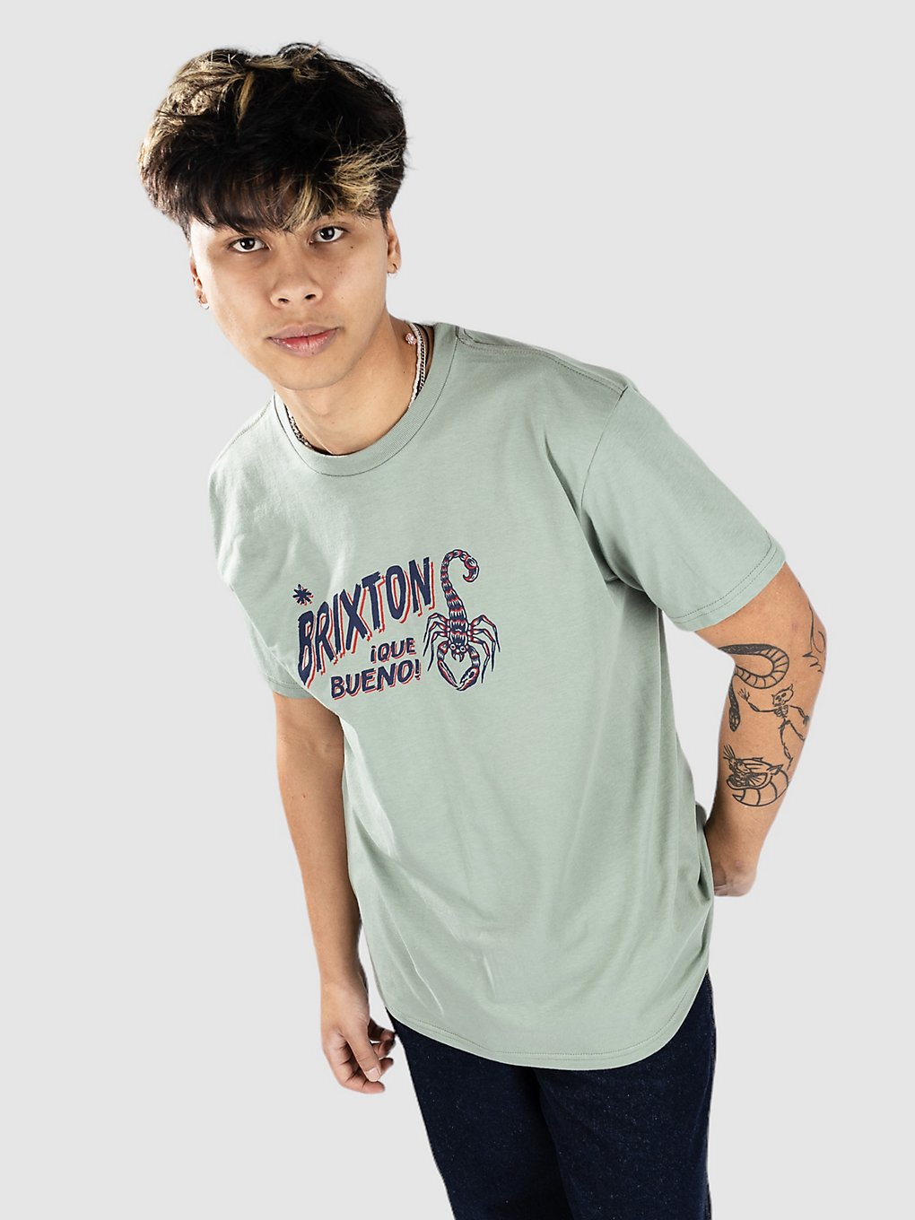 Image of Brixton Vinton Standard T-Shirt verde
