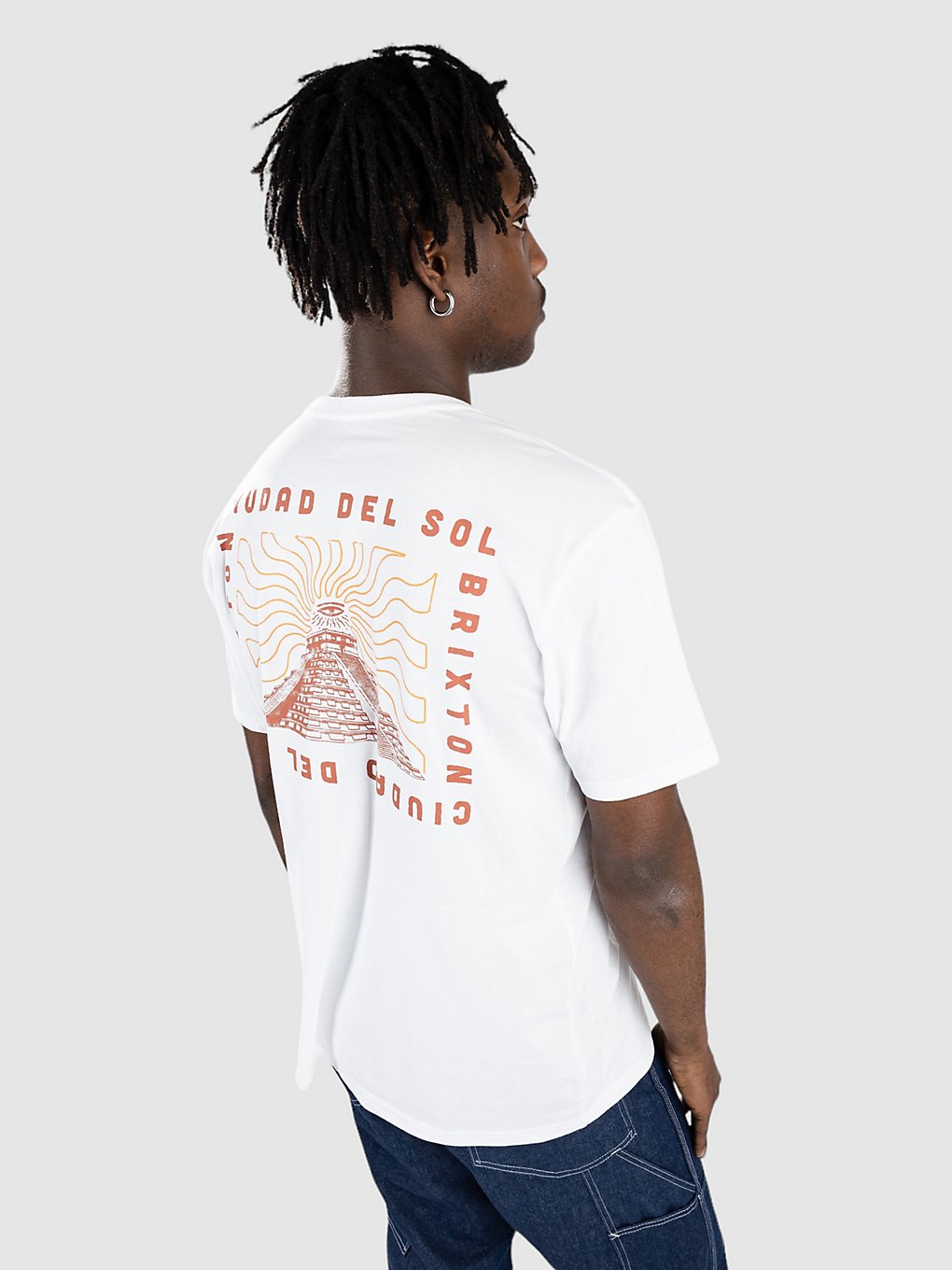 Image of Brixton Del Sol Tailored T-Shirt bianco