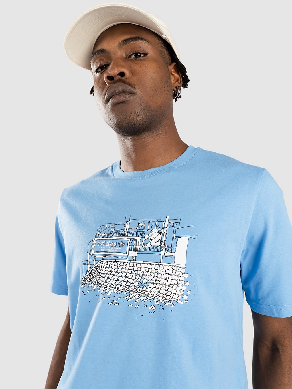 Image of adidas Skateboarding Hjones 2 T-Shirt blu