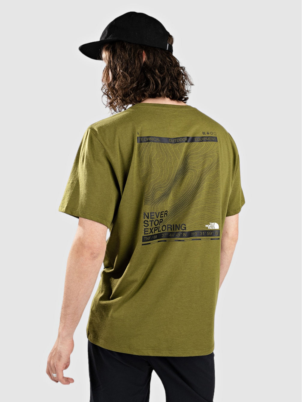 Foundation Mountain Lines Graphic Camiseta