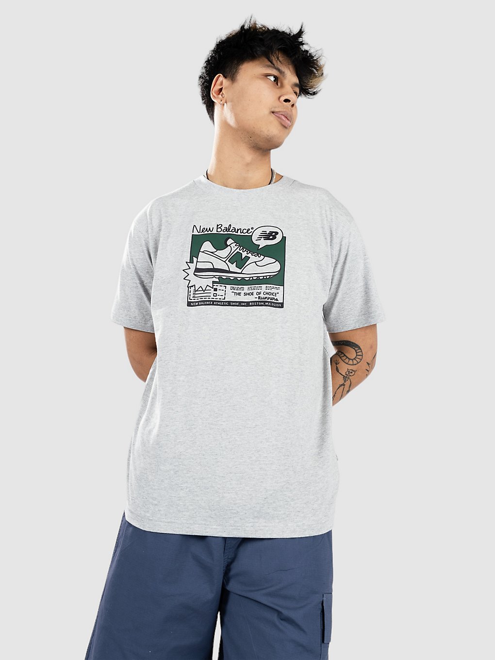 Image of New Balance Ad Relaxed T-Shirt grigio