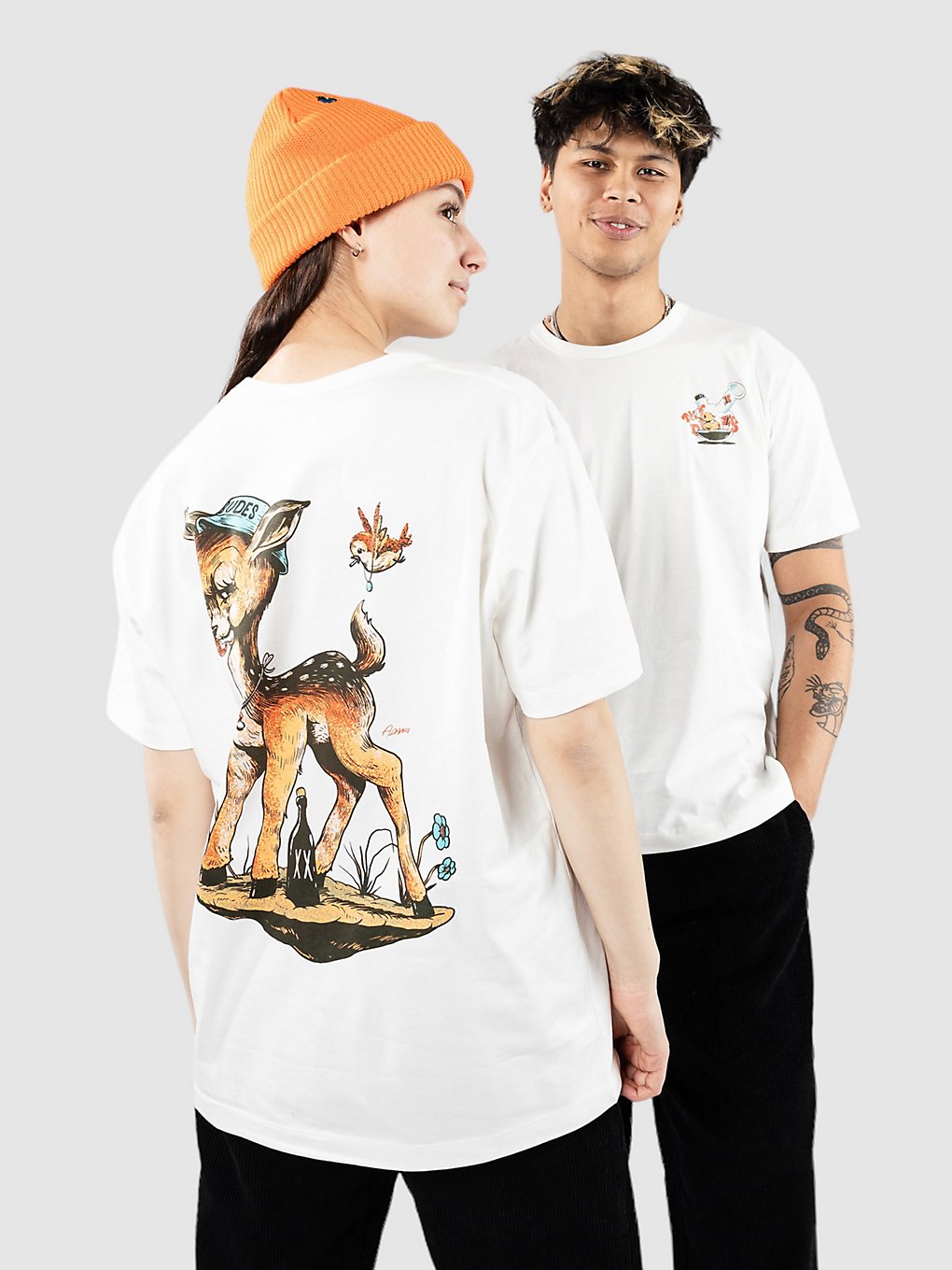 Image of The Dudes Bamby T-Shirt bianco
