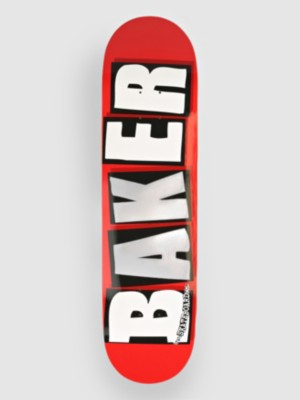 Image of Baker Brand Logo 8.125" Skateboard Deck rosso