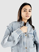 Oversized Bomber Giacca di Jeans