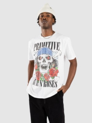 Image of Primitive X Guns N Roses Streets T-Shirt bianco