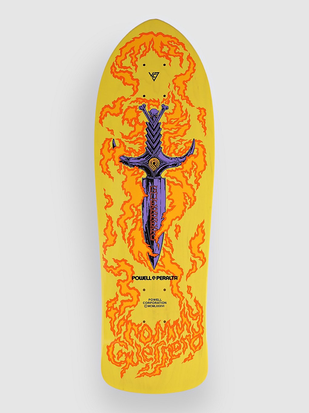 Image of Powell Peralta Tommy Guerrero Limited Edition 2 9.75" Skate giallo