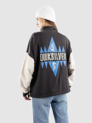 Image of Quiksilver Uni Hz Block Screen Giacca in Pile grigio