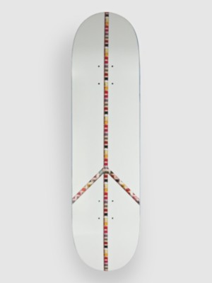 SK8 Mafia Team Peace 8.3"X32" Skateboard deck hvid