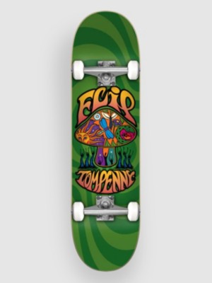 Flip Penny Love Shroom Green 8.0"X31.85" Skateboard mønster