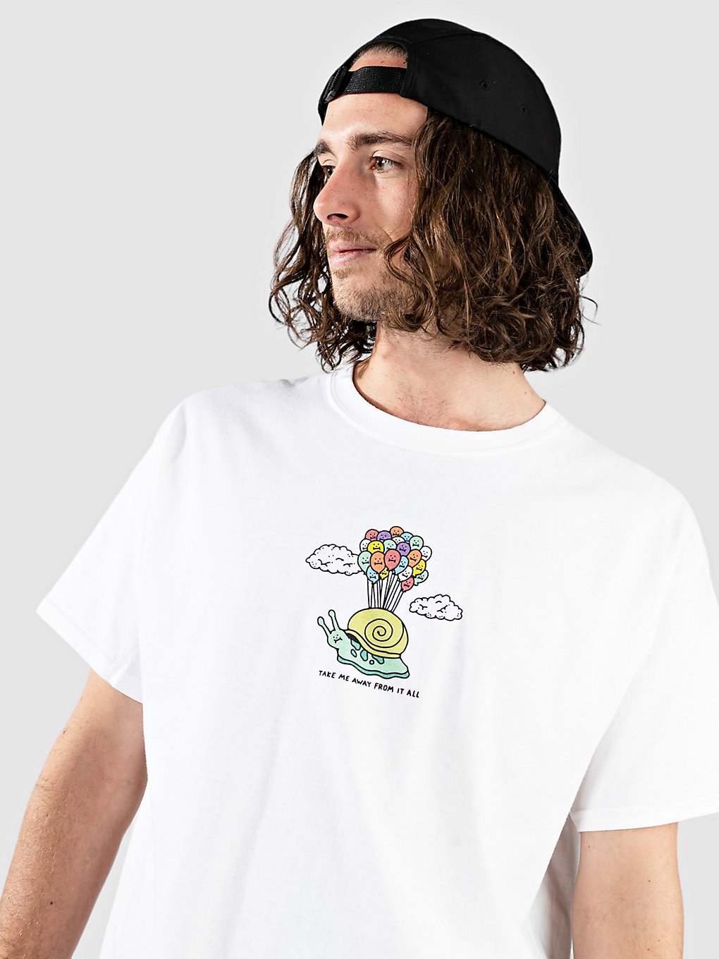 Image of A.Lab Snail Mail T-Shirt bianco