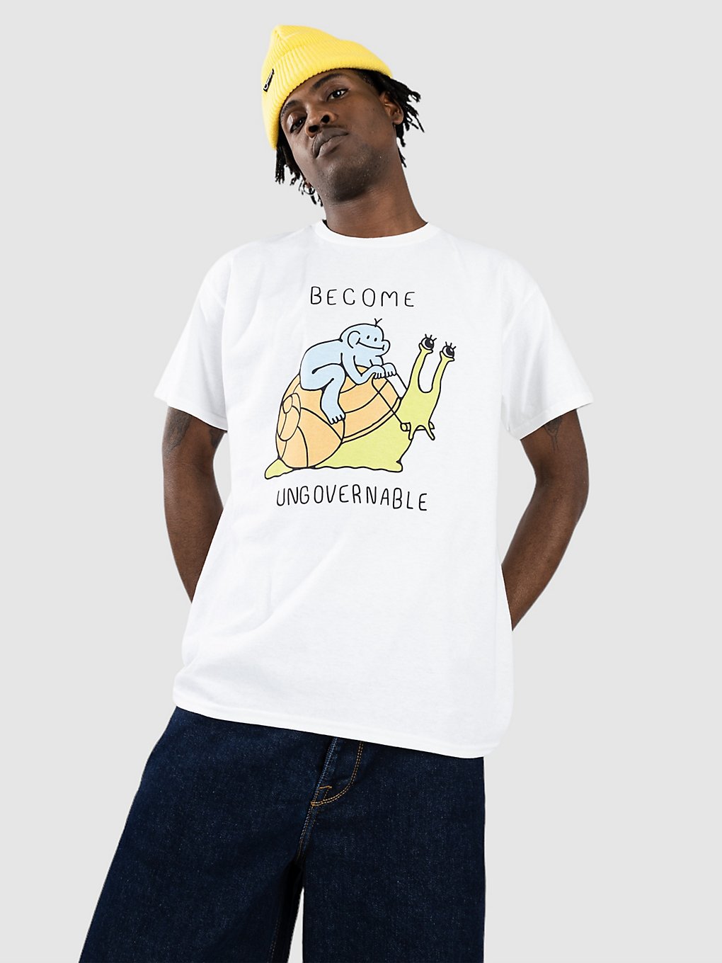 Image of A.Lab Become Ungovernable T-Shirt bianco