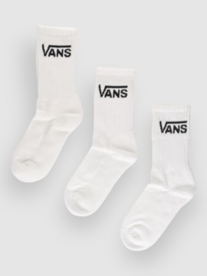 Vans Classic Crew (6.5-10, 3Pk) Socks white