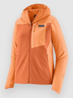 Patagonia R1 Crossstrata Hoody Jacke rock melon