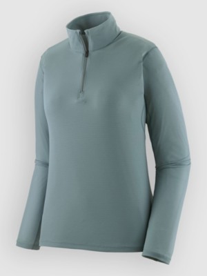 Patagonia Cap LW Zip Neck Base Layer Top blauw