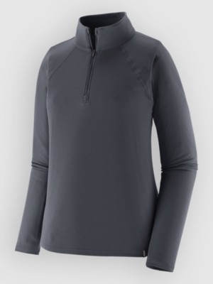 Patagonia Cap Mw Zip Neck Base Layer Top blauw