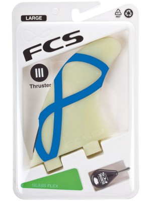 FCS M5 Natural Glass Flex Ift Tri Fin Set