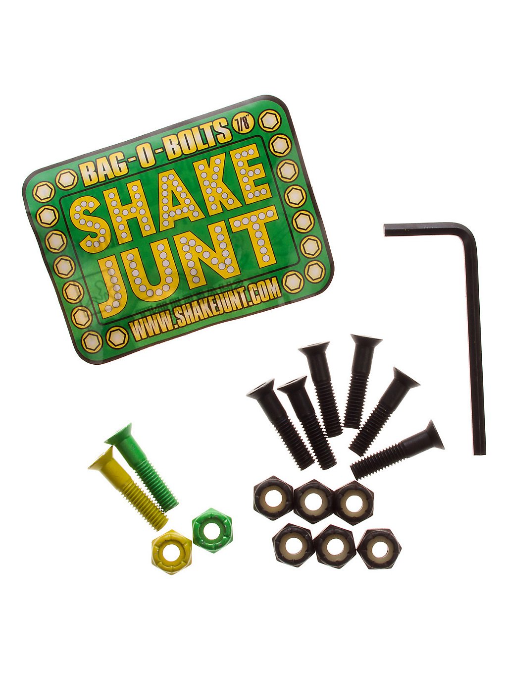 Shake Junt Green Yellow Inbus 7/8 Screws à motifs