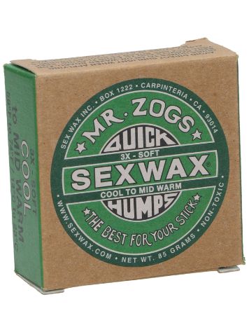 Sex Wax Quick Humps green Soft Wax Surf
