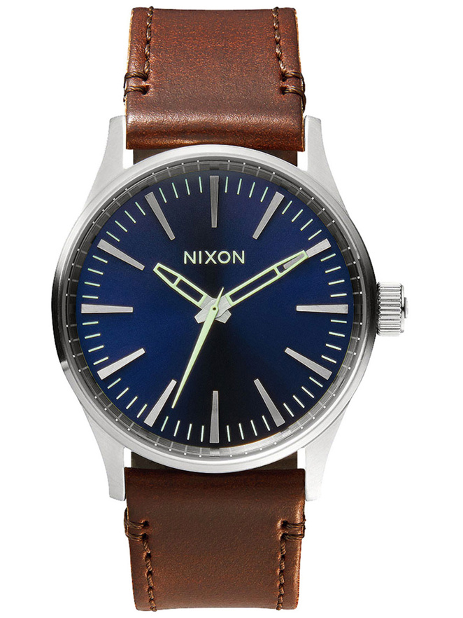 Nixon The Sentry Leather Montre