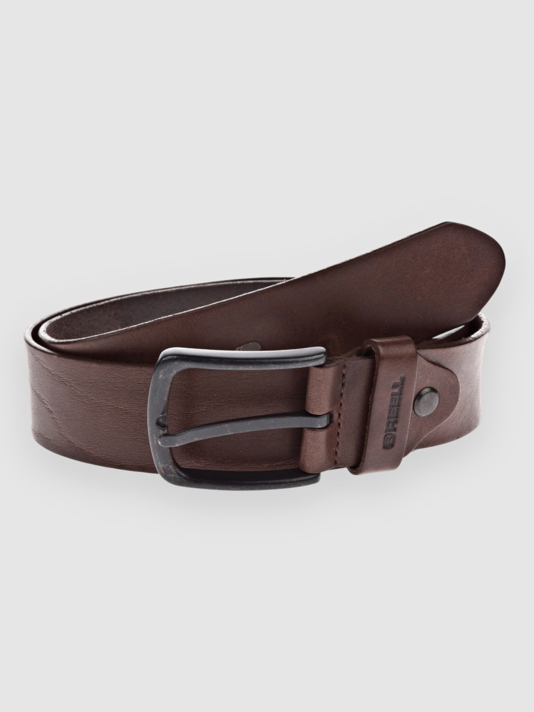 REELL All Black Buckle Gürtel brown