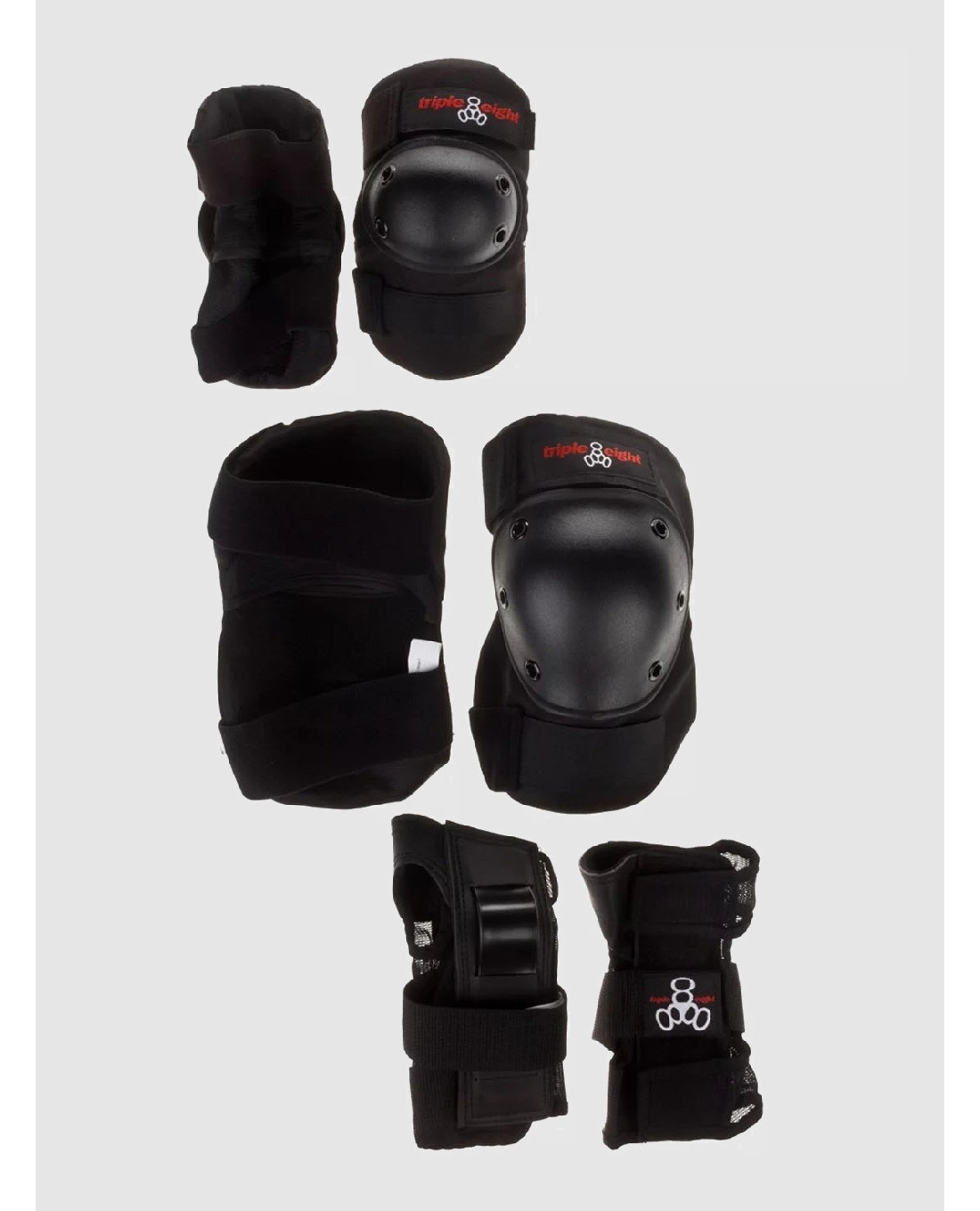 Triple 8 3 Pack Protektoren Set black