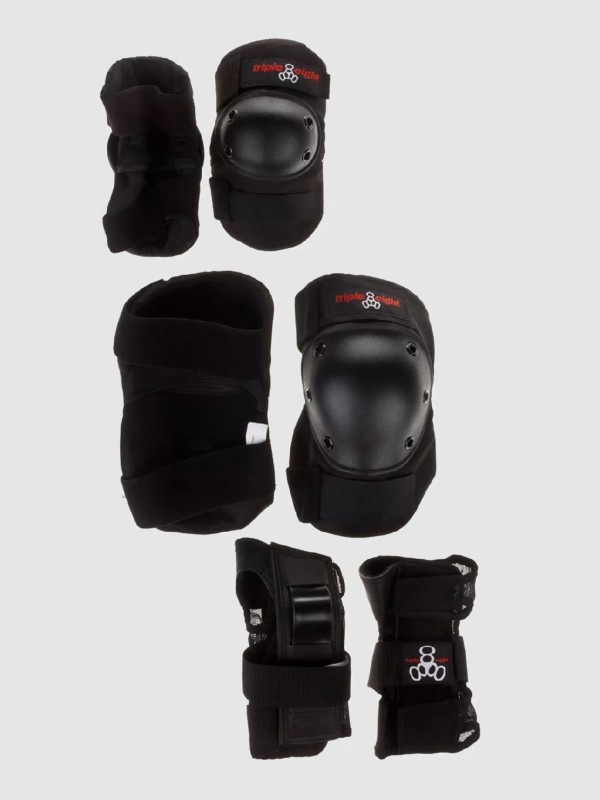 Triple 8 3 Pack Protektoren Set black