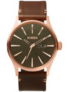 Nixon The Sentry Leather Reloj