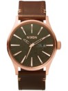 Nixon The Sentry Leather Reloj