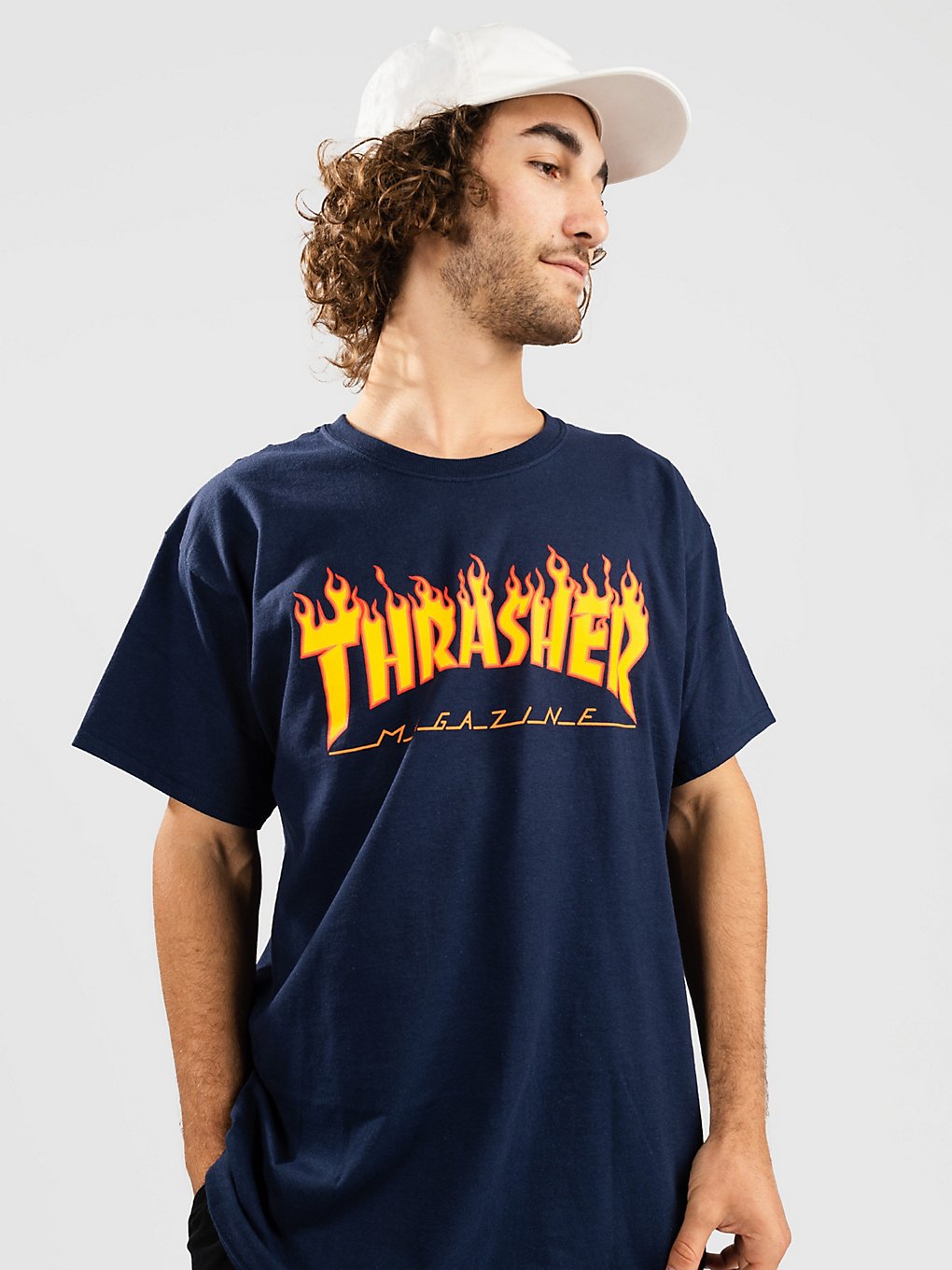 Thrasher Flame T-Shirt navy kaufen