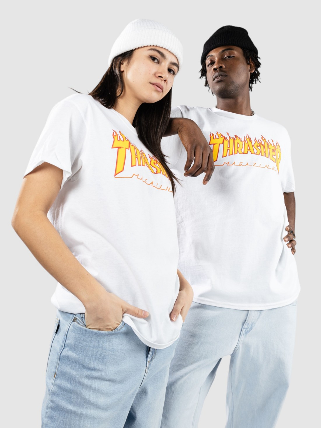Thrasher Flame T-Shirt white