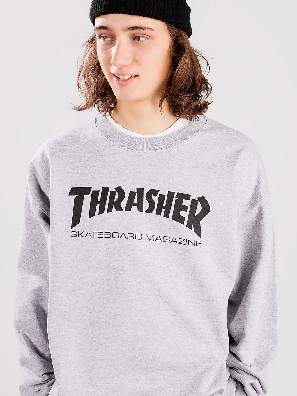 Thrasher Skate-Mag Crewneck Sweater grey mottled kaufen
