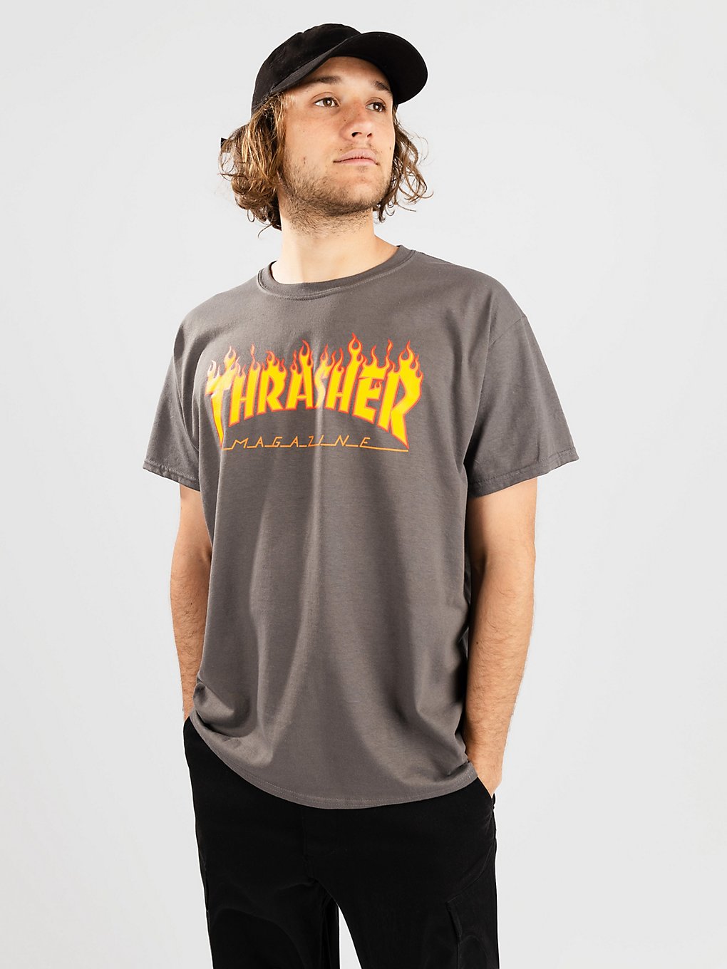 Thrasher Flame T-Shirt charcoal kaufen